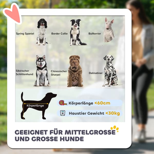 Hundeklapvogn foldbar 112x65x100 cm rød