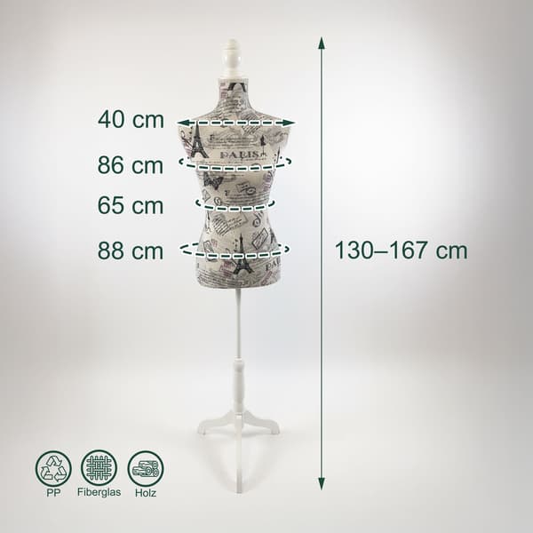 Ginekoform, 130x41x34 cm, Beige, Kodustaar