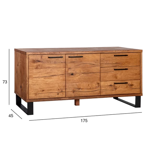 Sideboard ROTTERDAM 175x45x73 cm Ek