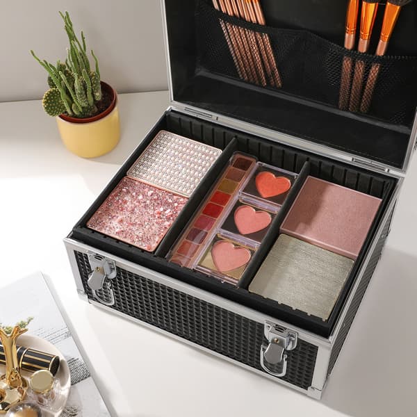 Makeup-kuffert, 30x24x19 cm, Sort