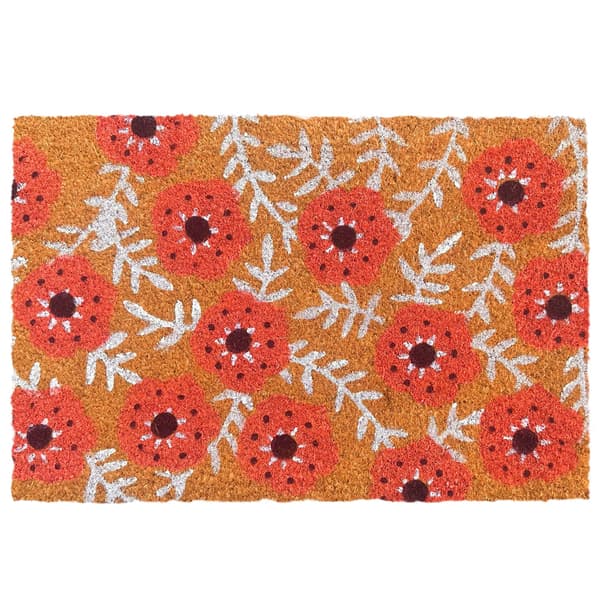Dörrmatta i kokos, växter, 60x40 cm, Kodustaar