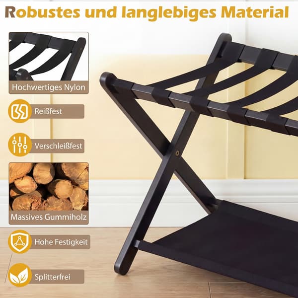 Kuffertstativer 2 stk 67x46x52 cm sort