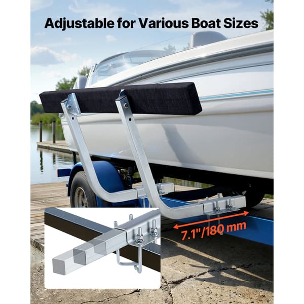 Bådtrailer Guide, 1540x575x475 mm, Stål, Justerbar