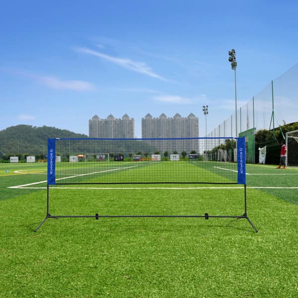 Badmintonnät Set, 500x155x103 cm, Svart