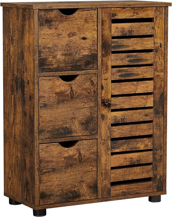 Badeværelsesskab 60x30x80 cm Brun Spånplade