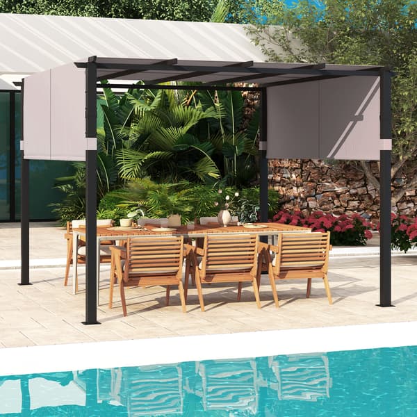 Pergola, 305x305x215 cm, Harmaa , Star