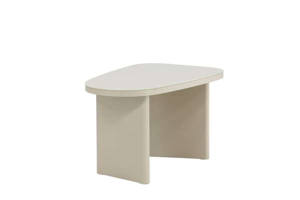 Sidebord Grönvik 70x45x40 cm Beige Glas MDF
