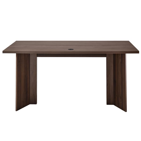 Skrivbord för chef, 160x80x76 cm, valnöt, trä