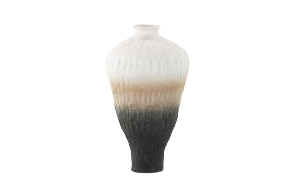 Vase, 16x29 cm, Beige, Keramik
