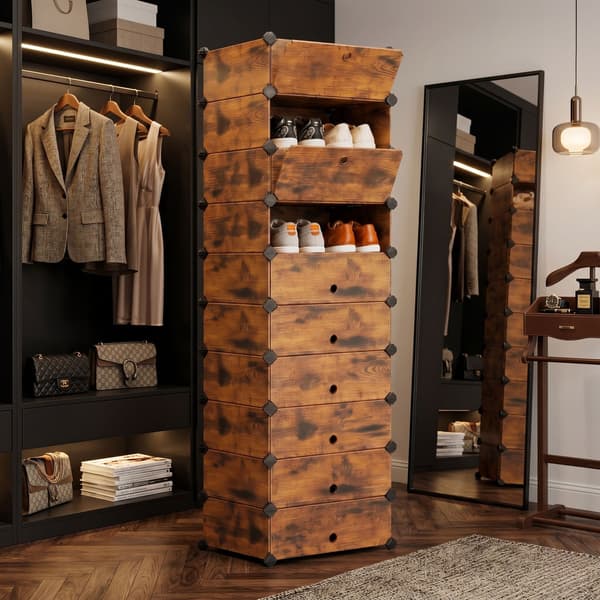 Modulärt skoställ med träeffekt, Kodustaar
