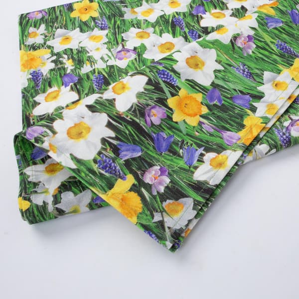 Bordstablett 43x116 cm Vårblommor Bomullstyg