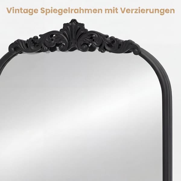 Bueformet vægspejl 76x51x2,5 cm guld