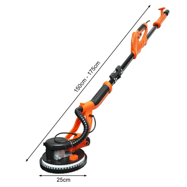 Elektrisk gipspladesliber 150-175 cm orange-sort