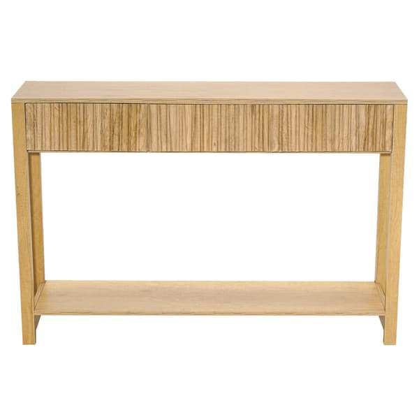 Konsolbord, 120x30x80 cm, lysebrun, træ