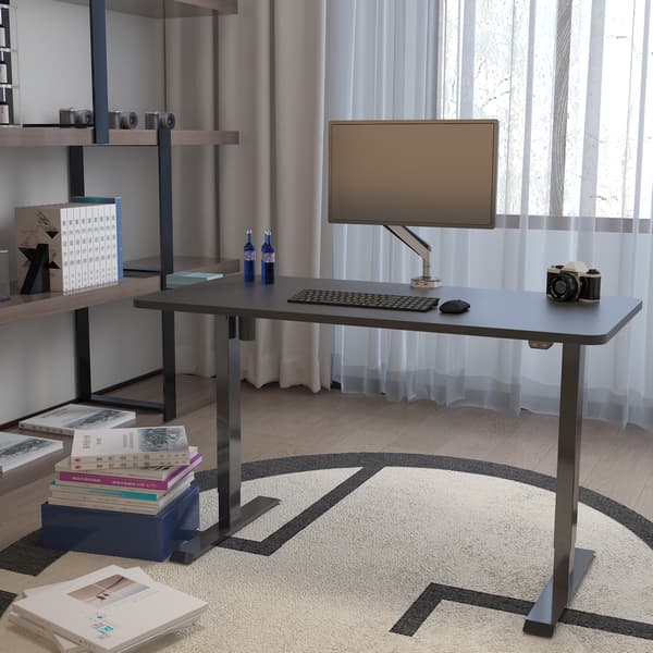 Bordben Ergo 71x85x121 cm Sort Justerbar