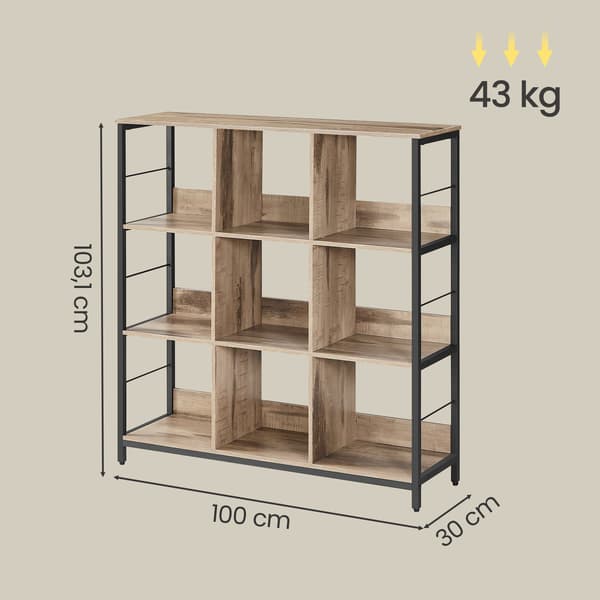Bogreol, 30x100x103,1 cm, Brun