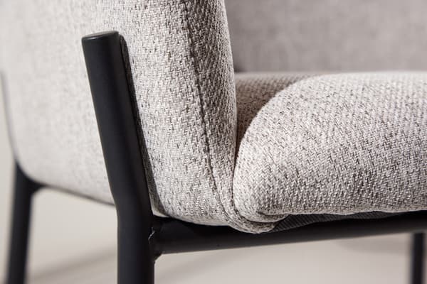 Spisebordsstol Vätö 51x55 cm Beige stål