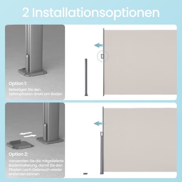 Side Markise, 200x350 cm, Antracit