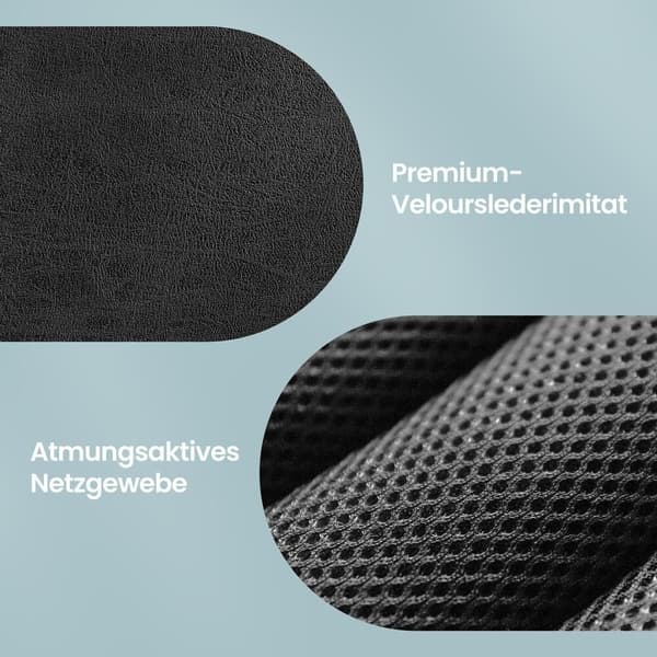 Gamingstol 70x70x122 cm Sort Velour Læderlook