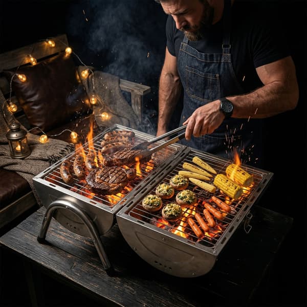 Bordsgrill med 2 galler, Kodustaar