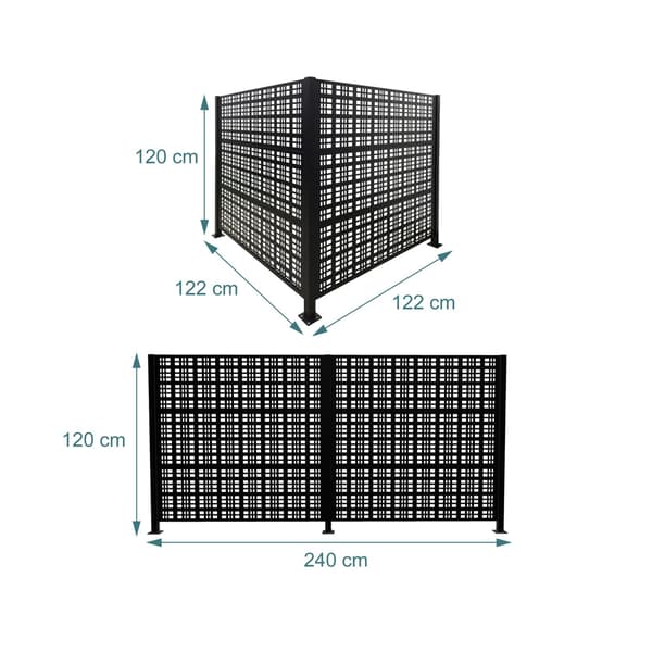 Roska-astian kansi 120 cm Musta, Kodustaar