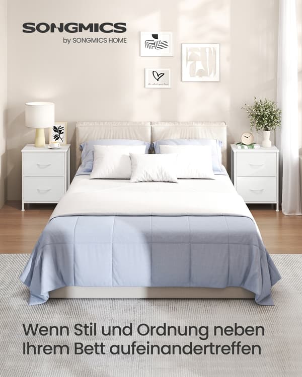 Kommode 30x39,6x52,2 cm Hvit MDF