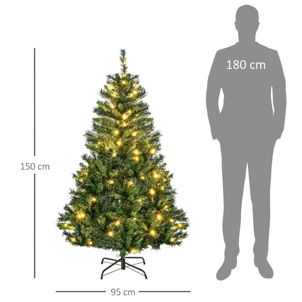 Tekokuusi koristeilla Ø95x150 cm vihreä