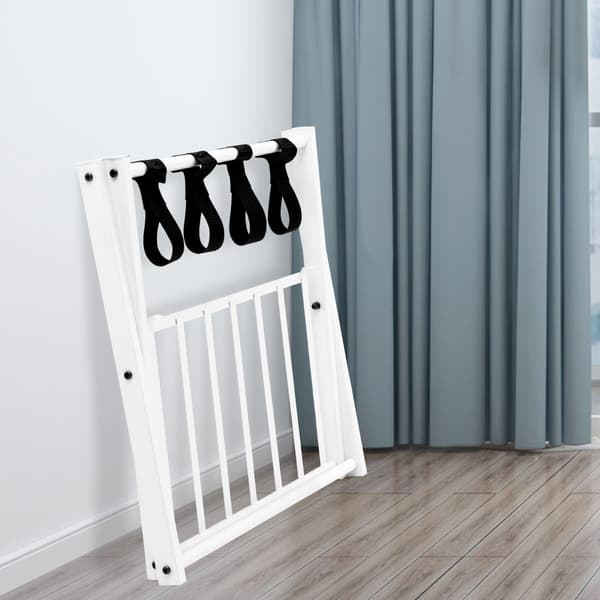 Kuffertstativer 2 stk 68x43x58 cm hvide