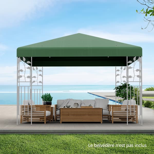 Pavilion Erstatningsdug 300x300 cm mørkegrøn