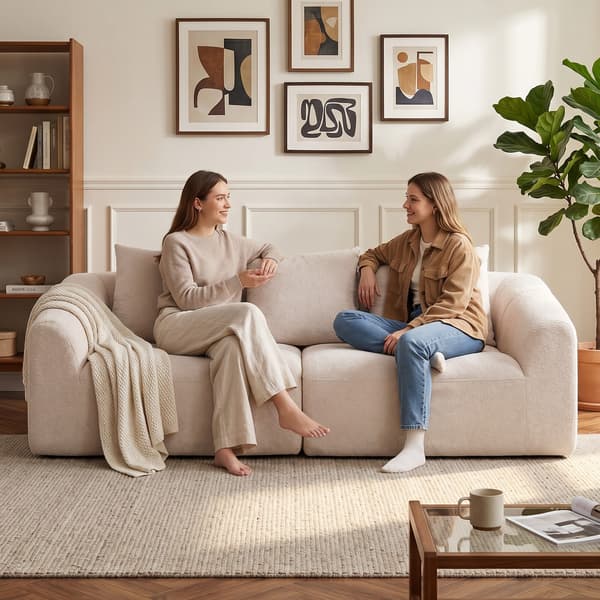 3-sits soffa 225x93x83 cm beige