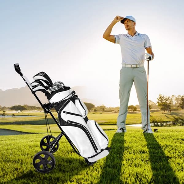 Golfvogn, 67x142x112 cm, Sort, Sammenklappelig stål , Star