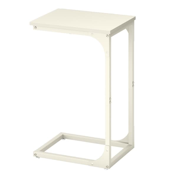 Sidebord C-form 30x40x62 cm Hvid
