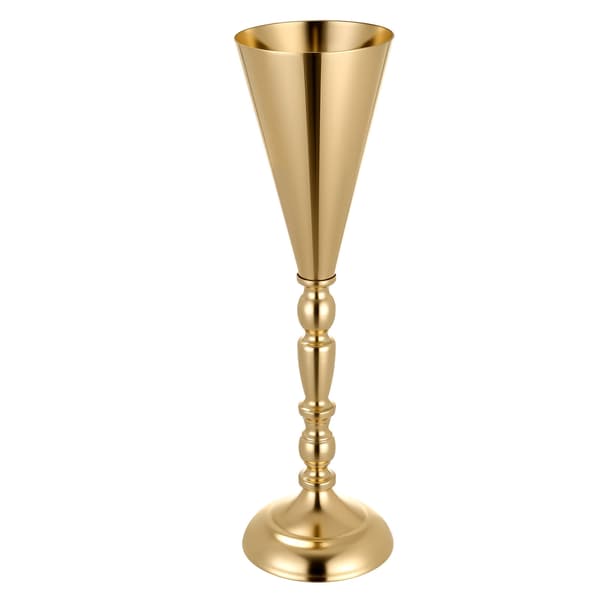 Blomvas 43x12,5 cm Guld Stål