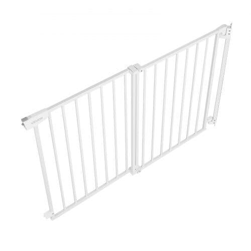 Barngrind justerbar 778-1210 mm 760 mm hög vit