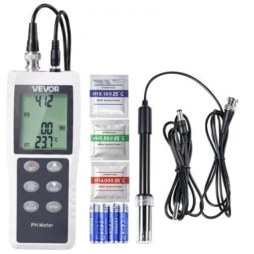 pH-meter sæt AE8601 0–14 pH område 265x210x78 mm sort/hvid/grå