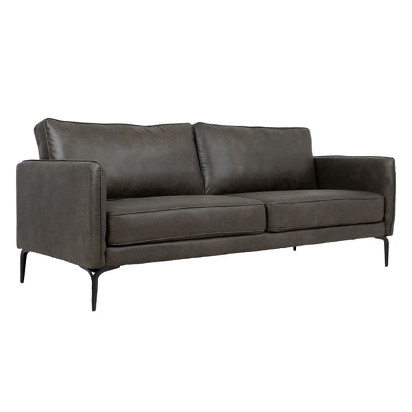 Sofa SOFIA 195x83x82 cm mørkeolivengrøn metalstel