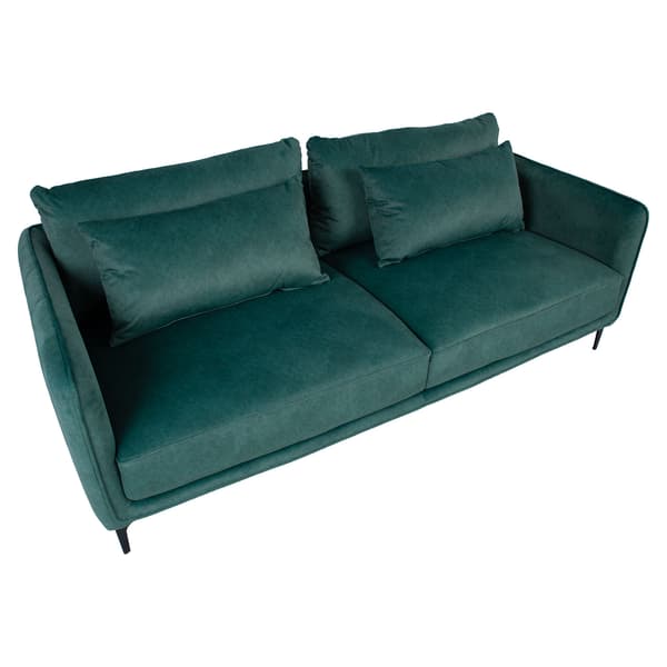 Sofa Bianka 208x98x85 cm grøn stof