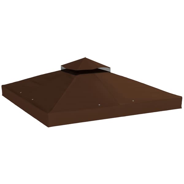 Pavillon erstatningsdug, 300x300 cm, brun, polyester