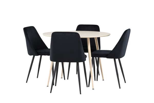 Spisebord Plaza 100 cm Hvid MDF
