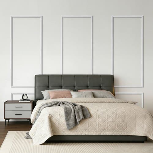 Vägglistkit, 61x137x61 cm, Vit, Polystyren