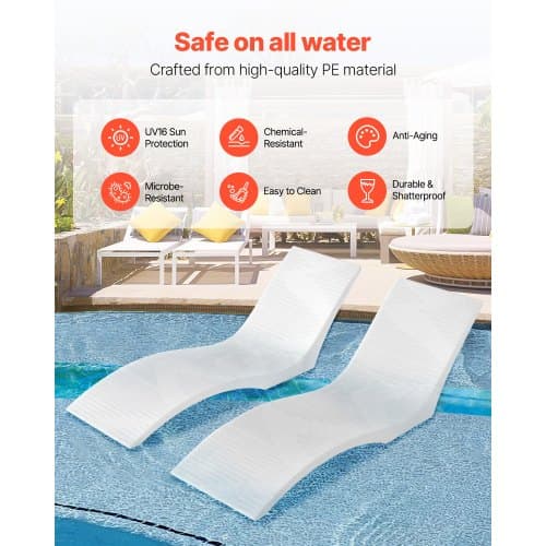 Solstolar för pool, set om 2, 180x60x56 cm, PE-material