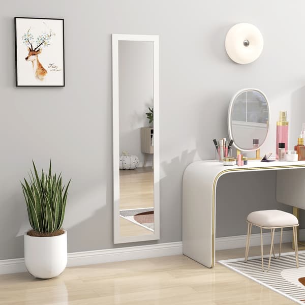 Helspegel, 37x157 cm, Vit, MDF och Glas