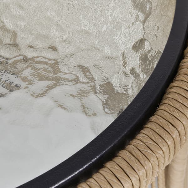 Rattan havemøbelsæt 3 dele kaffe/creme