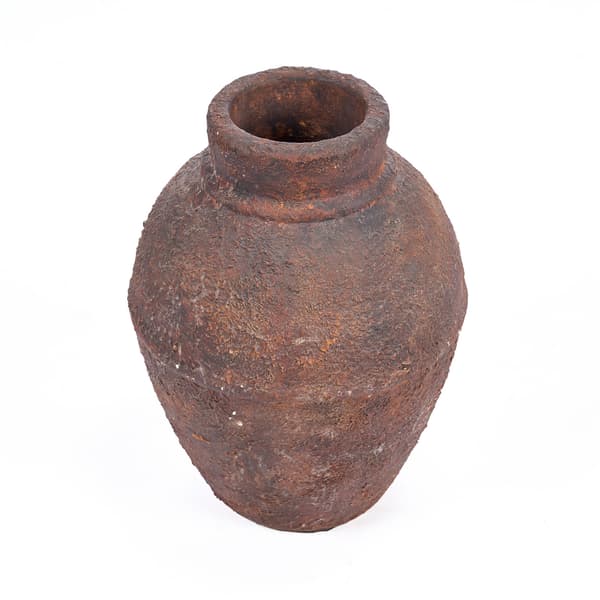 Vas Amphora Rustica 20x20x30 cm Burgundy Terrakotta