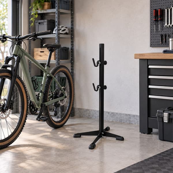 Justerbart cykelstativ med gummierede kroge, Kodustaar
