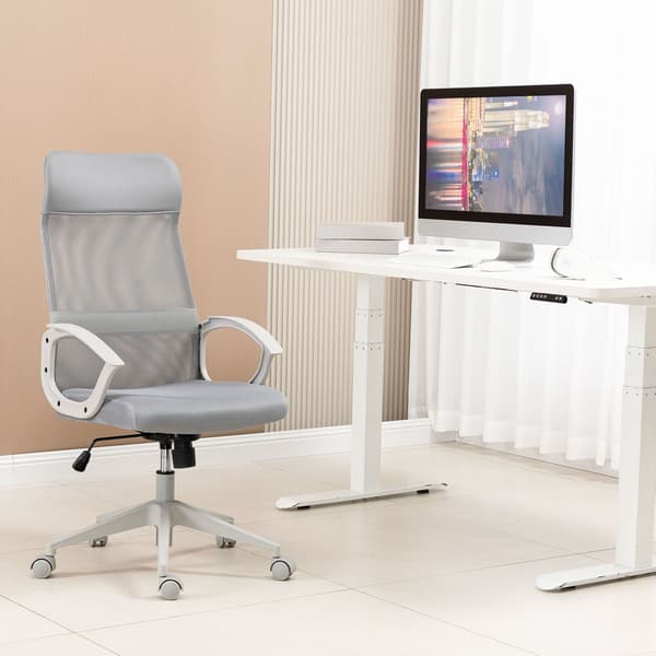Kontorstol LINUS 60x62x107-117 cm Grå