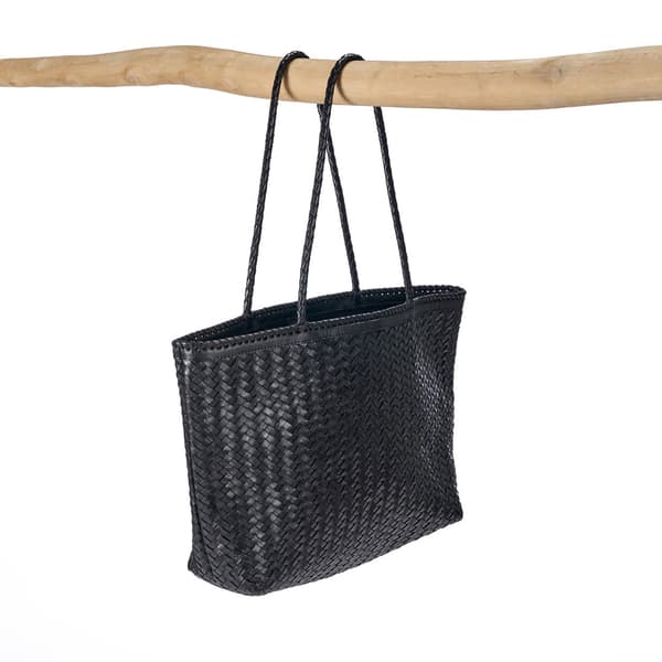 Shopper taske, 13x48x63 cm, Sort, Læder