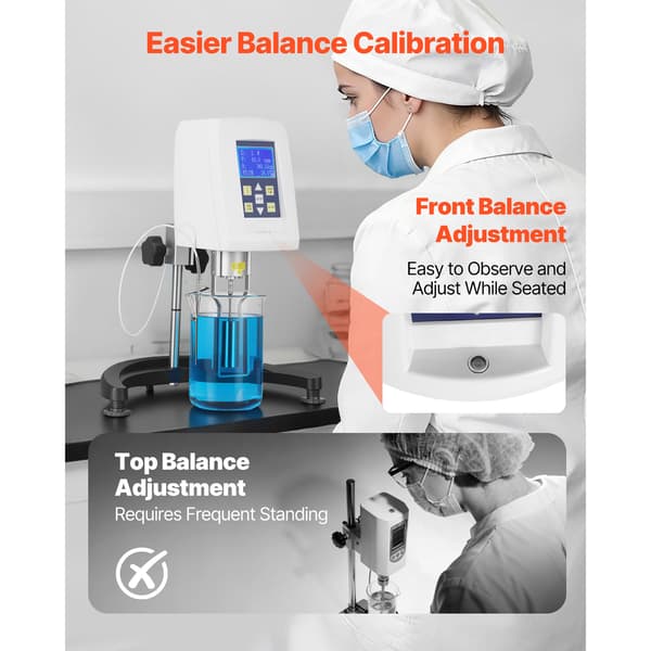 Rotationsviskosimeter 350x360x550 mm LCD-skærm Stål
