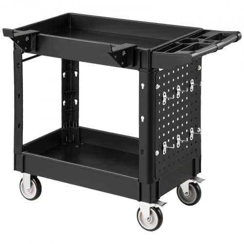Monitoimikärry 2-tasoinen 101x44x84,5 cm musta