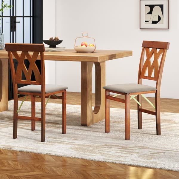 Sammenklappelig spisestol, 41x53x91 cm, sort, valnød , Star